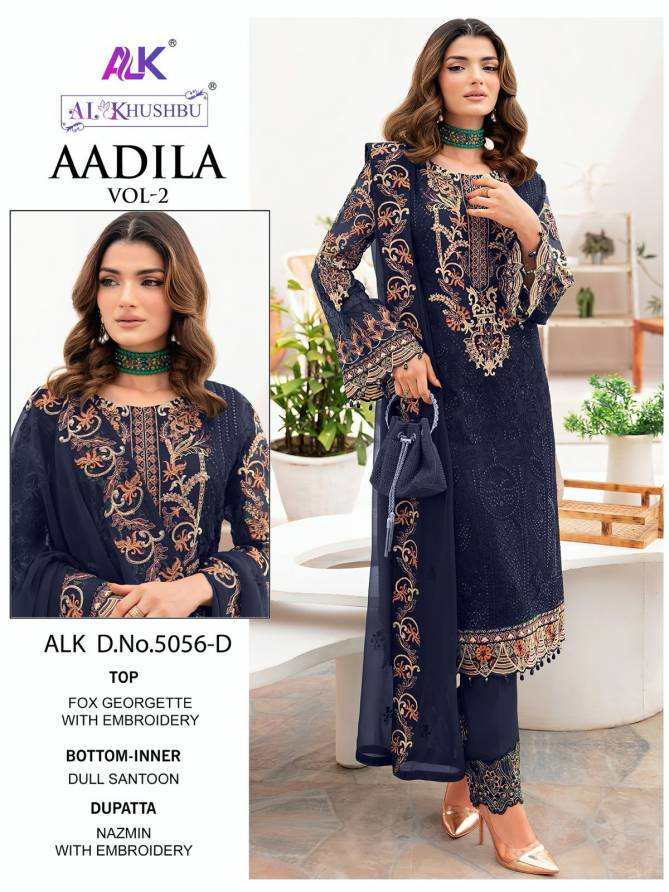 Aadila Vol 2 By Alk Khushbu Georgette Pakistani Suits Wholesale Market Surat
